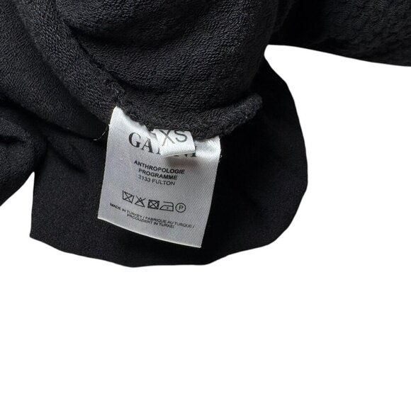 Ganni x Anthropologie‎ Fulton Black Pleated Knit A-Line Dress XS - Picture 12 of 13